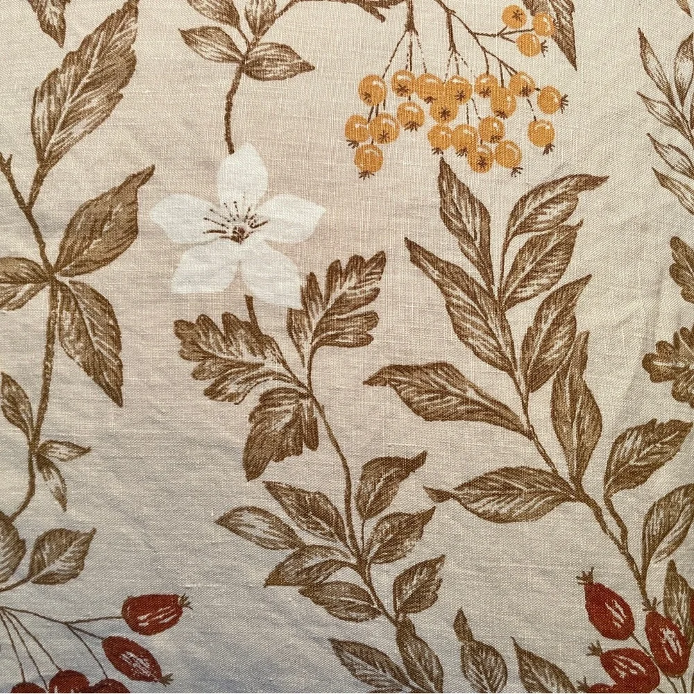 Garnet Hill | Linen Continental Pillow Cover in Autumn Floral ♥ NWOT